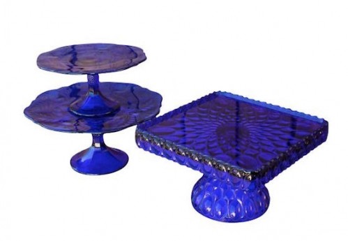 Cake Stands – Cobalt Blue